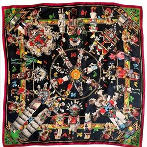 Hermes Kermit Oliver Kachinas Scarf